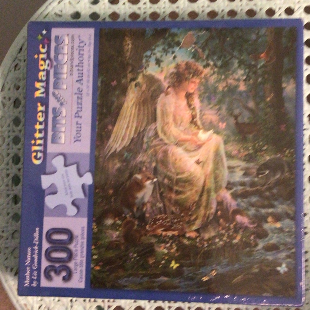 Glitter Magic 300-Piece Fairy Puzzle - Blue Box